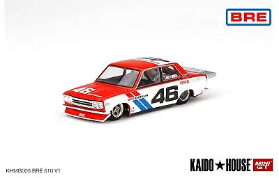 1:64 Datsun 510 Pro Street -- #46 BRE510 V1 -- KaidoHouse X Mini GT KHMG005 • $24.49