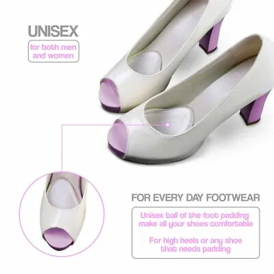 £6.99 • Buy Party Feet High Heel Ball Of Foot Cushion Clear Gel Insoles Comfort. Two Pair.