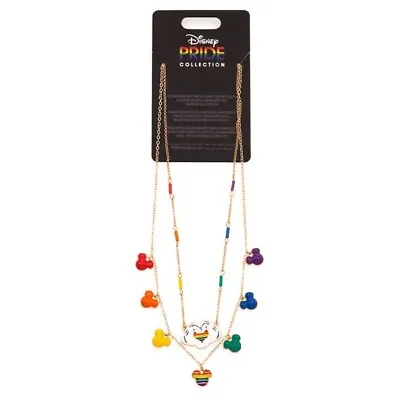 Disney Parks Mickey Mouse Icon Pride Collection Double Strand Necklace • $19.95