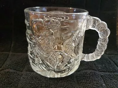 Vintage McDonald's Two-Face Batman Forever Coffee Mug Clear 8 Oz Made In France • $2.99