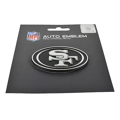 New NFL San Francisco 49ers Auto Car Truck Heavy Duty Real Chrome Metal Emblem • $10.70