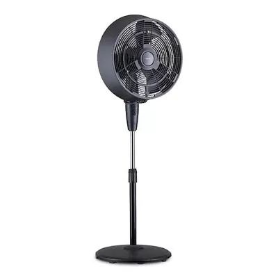 NewAir 18  3-Speed Wide-Angle Oscillating Outdoor Misting Pedestal Fan Black • $98