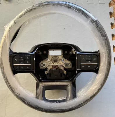 2021 2022 2023 Ford F150 OEM Black Leather Steering Wheel Lariat NL3B-3600-XF319 • $375
