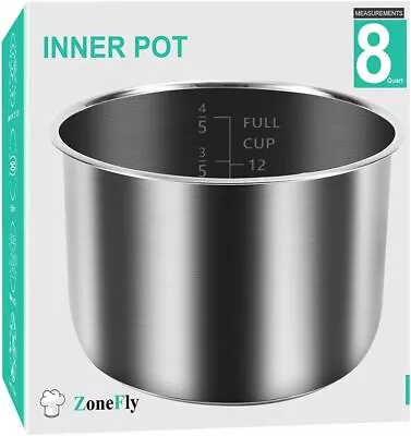 Power Pressure Cooker XL Inner Pot Replacement Stainless Steel Cookers XL 8 Qt • $58.99