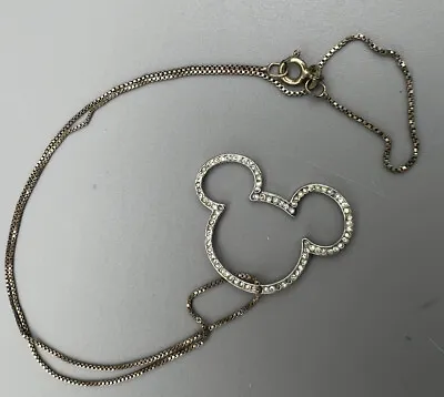 Elegant 925 Sterling Silver Mickey Mouse Fashion Jewelry Charms Pendant Necklace • $10