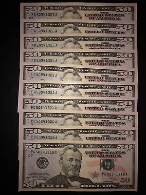 (1) Uncirculated $50 Bill (Fifty Dollar Bill) - Buy More Save More! • $69