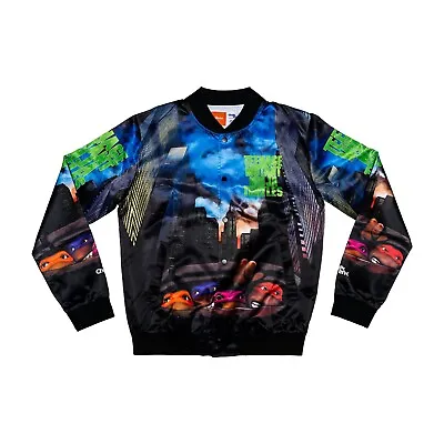 Chalkllne Teenage Mutant Ninja Turtles 1990 Retro Movie Satin Jacket BRAND NEW • $199.99