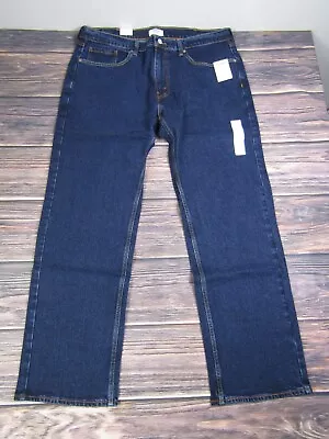 Denizen Levi's NEW NWT Mens 38x32 285 Relaxed Denim Jeans Dark Wash Blue • $19.99