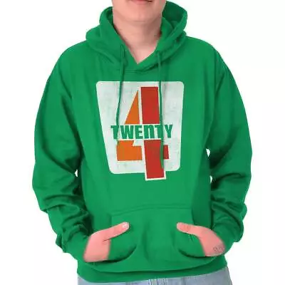 420 Funny Stoner Marijuana Weed Pot Smoker Adult Long Sleeve Hoodie Sweatshirt • $34.99