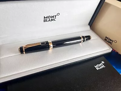 MB Boheme Resin Black Diamond Signing Pen Rollerball Pen 163 • $125.99