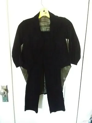  Vintage Children's Blue Velvet Tuxedo Tails Jacket & Pants • $45