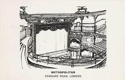 G London England Antique Postcard English Metropolitan Theatre Edgware Road • £1.69