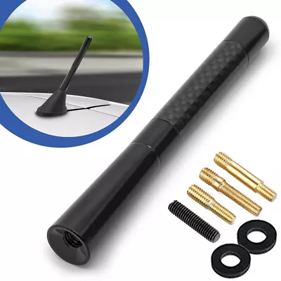 4.7  Universal Black Carbon Fiber Screw Aluminum Car Short Radio Signal Antenna • $9.99