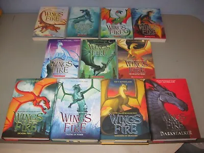 11 Wings Of Fire Mix Books 1-10 + Dark Stalker By Tui T. Sutherland • $29.99