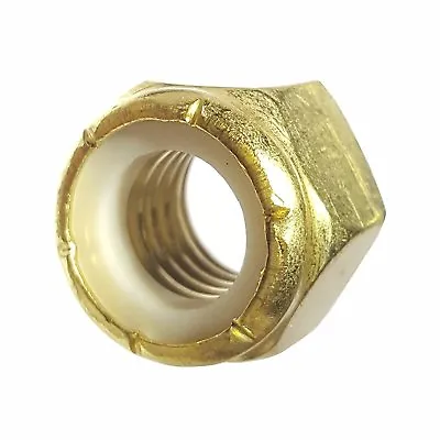 Solid Brass Nylon Inset Hex Lock Nuts Nylock All Sizes Available In Listing • $12.65