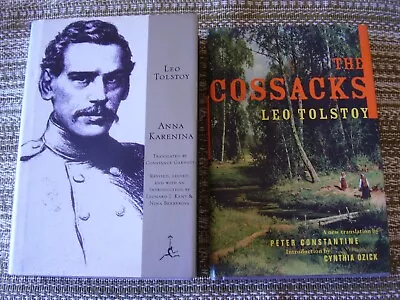 Leo Tolstoy Hardcover Modern Library Lot: Anna Karenina & The Cossacks (Unread) • $24