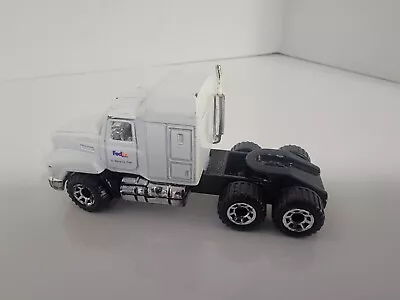 1990 Matchbox FED EX White Mack CH-600 Tractor  1:97 Scale • $15