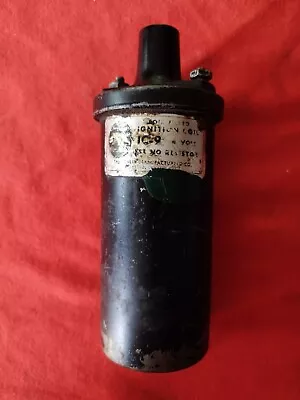 Ignition Coil  6 Volt  IC-9   Tested.    Echlin Mfg. Co Branford Ct. U.S.A • $18