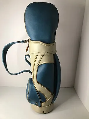 Vintage Mini Golf Bag In Blue Great Condition Made By Hinson • $21.99