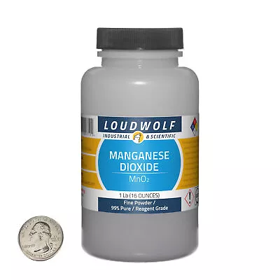 Manganese Dioxide / 1 Pound Bottle / 99% Pure Reagent Grade / Fine Powder / USA • $32.99