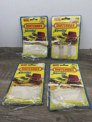 LESNEY MATCHBOX SUPERFAST CARD PACKAGE BLISTER Lot Of 4 • $9.99