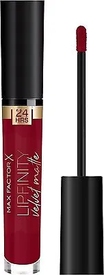 Max Factor 24hr Lipfinity Velvet Matte Lipstick Red Allure 090 • £4.75