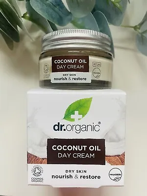 DR ORGANIC 🦋 Coconut Night Cream Vegan Paraben SLS-Free Organic 50ml - NEW • £9.99