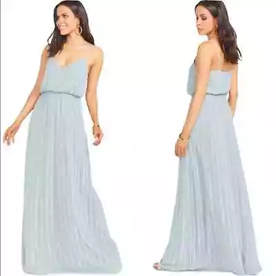 Show Me Your Mumu Victoria Maxi Dress Silver Sage Beaded Small • $85