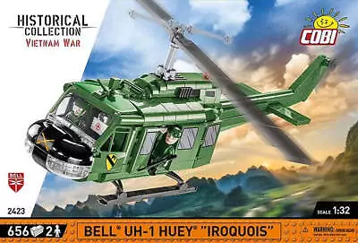 COBI TOYS #2423 Bell UH-1 Huey Iroquois Helicopter Vietnam War NEW! • $109.58