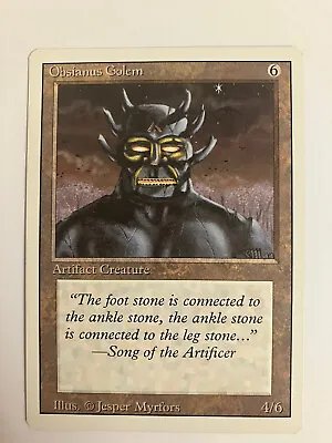 Magic The Gathering Card Game Revised Edition Artifact Card Obsianus Golem • £2.99