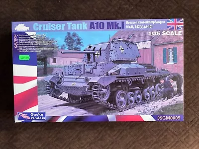 Gecko British Cruiser Tank A10 Mk.I Panzerkampfwagen 1/35 Scale Model Kit NEW • £16