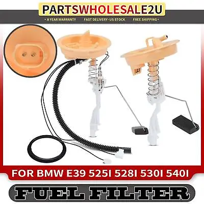 2pcs Left & Right Fuel Filter W/ Sending Unit & Seal For BMW 525i 528i 530i 540i • $166.99