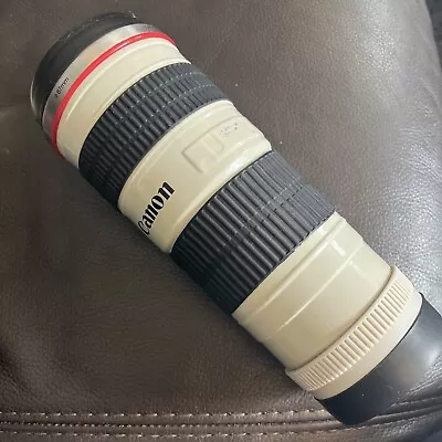 Canon 70-200mm Camera Lens Shape Insulated Stainless Steel Coffee Travel Mug • £12.50