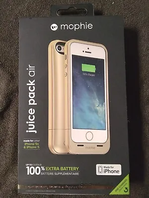 New Mophie Juice Pack Air For IPhone 5 5S Battery Cases & Charging Gold • $17.99