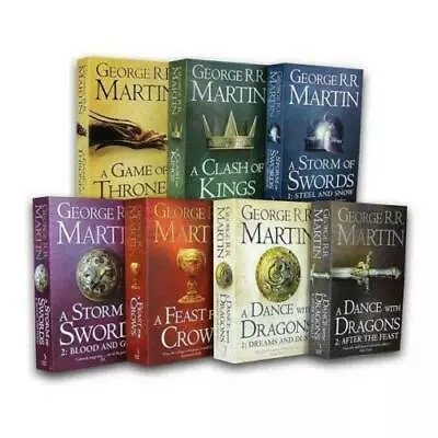 A Game Of Thrones  Set Song Of Ice And Fire 7 Books Collection Volume 1 To 5 • £29.99