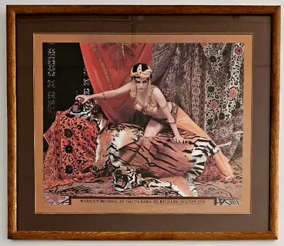 Signed Richard Avedon Marilyn Monroe As Theda Bara 1983 Framed Poster RARE FIND • $495