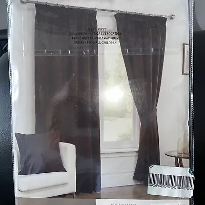 Hamilton Mcbride Luxury Lined Curtains 46” X54” Faux Suede Lined 3” Tape Curtain • £20