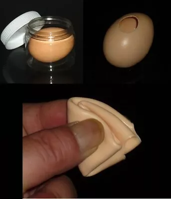 £9.99 • Buy Latex Egg ~ Magic Trick Prop Gimmick ~ Hollow Fake Rubber Egg (AS075)