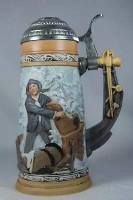 Norman Rockwell Limited Edition 'Braving The Storm' Stein COA In Box • $16.99