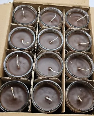 MOROCCOINCENSE Oil CAND 7 Day Unscented 1 Color Brown Candle In Glass 12 Pack  • $110