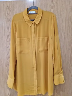Primark Ladies Mustard Long Sleeve Blouse • £5
