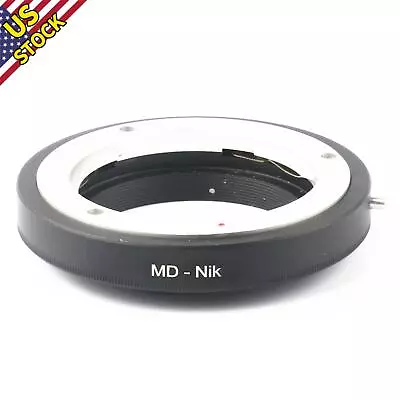 Aluminium Lens Adapter For Minolta MD MC Mount Lens To For Nikon F AI Mount Cam • $12.79