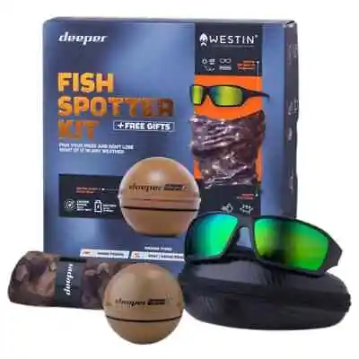 Deeper - Chirp + 2 Smart Sonar Fish Spotter Kit Winter Bundle Carp Fishing • £339.99