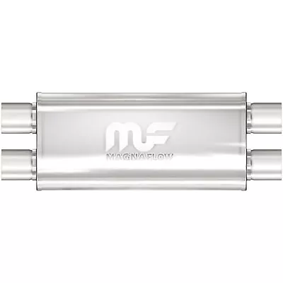 Magnaflow 12468 5'' X 8'' Oval Muffler Dual In/Dual Out: 2.5'' Body Length: 18'' • $162