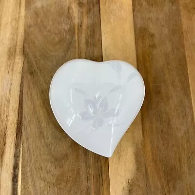 MIKASA Bone China Heart-Shaped Trinket Box CR007 Ovation Japan Vintage • $25