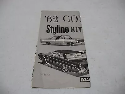 Instruction Sheet Only - AMT 1962 Mercury Comet Hardtop Model Kit #S3062 • $14.95