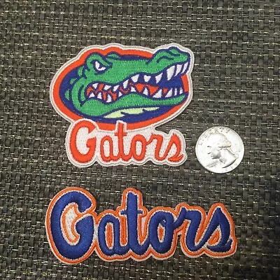 $10.99 • Buy (2) University Of Florida Gators Vintage Embroidered Iron On Patches 3.5” & 3”