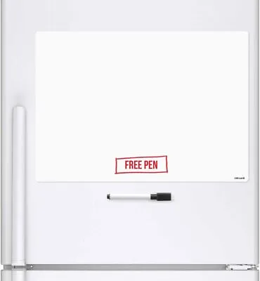 CKB LTD® BLANK Dry Wipe Magnetic Whiteboard Fridge Board Magnet Signage Sheet  • £12.35