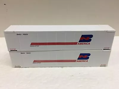 N Scale DeLuxe BN America No. BNAU 780224/780291 48' Containers - 2 Total • $22