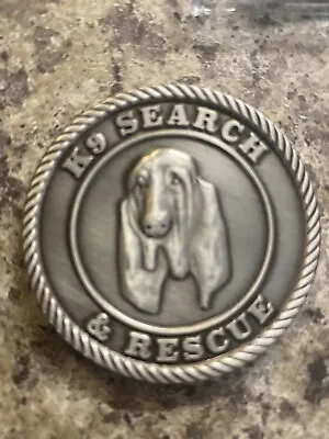 K9 Bloodhound St Hubertus Search And Rescue Challenge Coin 1.75” • $9